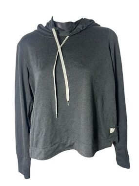 Vuori women’s halo essential hoodie black athleisure Dreamknit lightweight